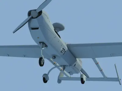 Hunter RQ5a UAV 3D model