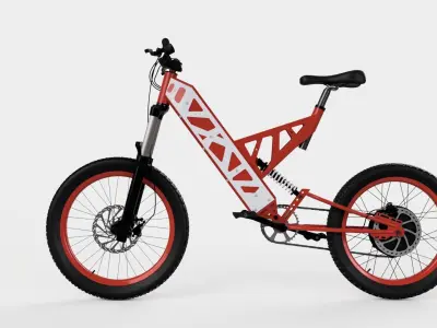 Bicycle electric mountain bike 3D model