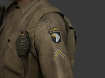 101st Airborne division soldier 3D model