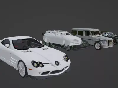 Car collection Free 3D model