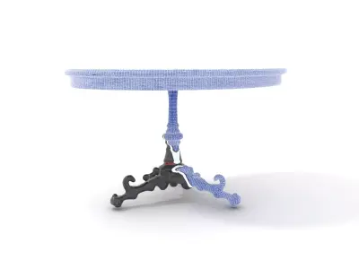 Elegant Victorian Table model pack Low-poly 3D model