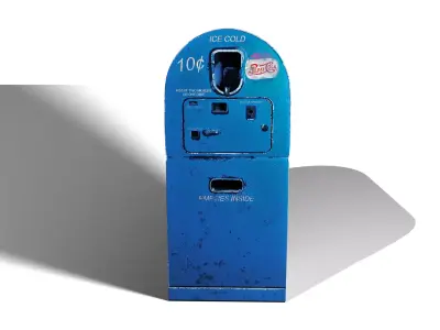 Pepsi Beverage Dispenser Low-poly 3D model