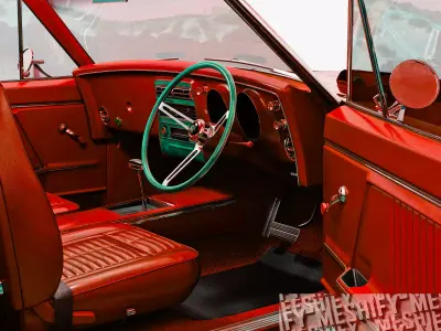1967 Classic Muscle Car 3D model