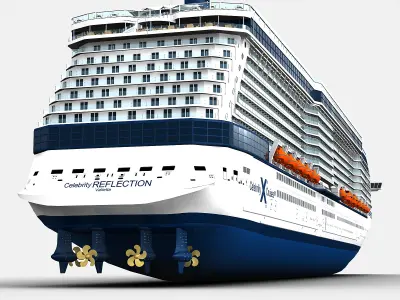 Celebrity Reflection Cruise Ship 3D model
