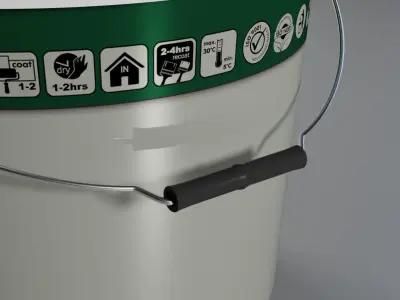Bucket paint High quality 3D model