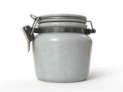 Antique kitchen jars 3D model