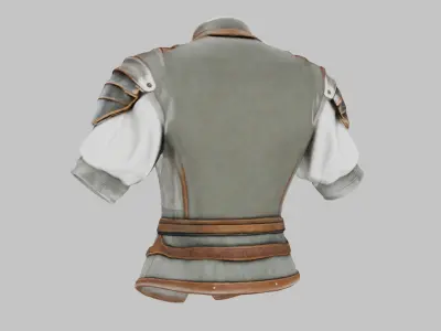 Medieval Jerkin 3D Model - Realistic Clothing Low-poly 3D model