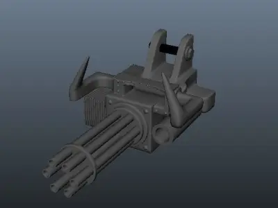 machine gun Free 3D model buy