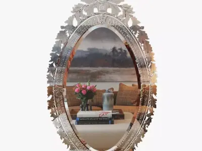 Arte Veneziana Ov04 Wall Mirror 3D model