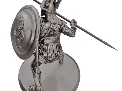 Ancient Hoplite Warrior - 3D Printable Miniature Model 3D print model