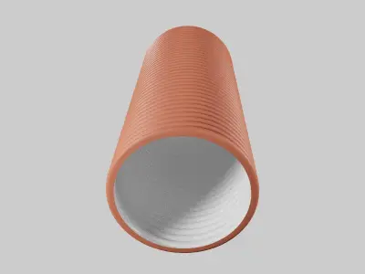 Corrugated pipes PLAST R-PP 3D model