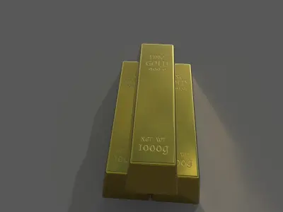 Gold Bars 3D model