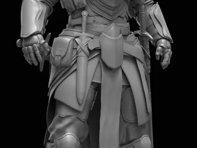 Knight in armor Free 3D model