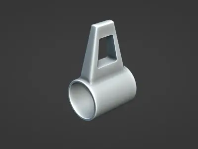 Mechanical - Cylindrical part Low-poly 3D model