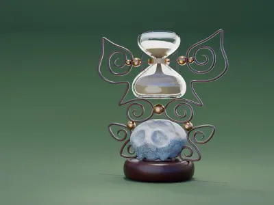 hourglass Low-poly 3D model