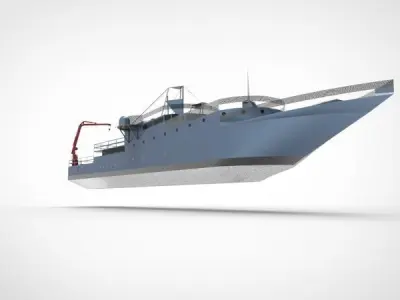 research ship type Y 3D model
