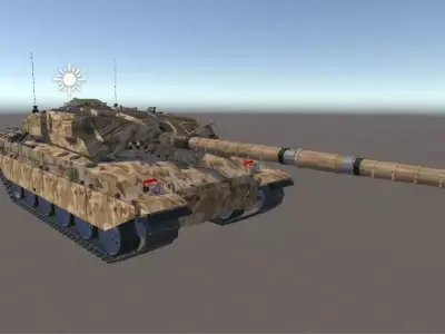 Challenger 1 tiger tank for world of tanks 3D model