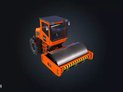 Vehicle Rollers V1 Car Equipment Low-poly 3D model