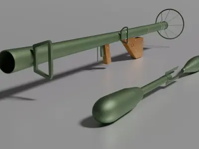 Bazooka 3D model purchase