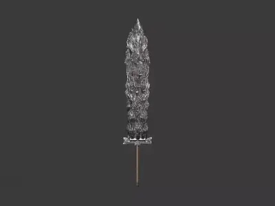 Great Sword 09 Low-poly 3D model