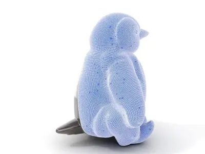 Adorable Penguin Plush Toy D Model Pack Low-poly 3D model