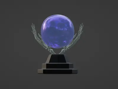 Witchball  3DMODEL  part of the Halloween package  Free 3D model