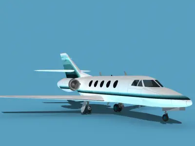 Dassault Falcon 20 V11 3D model