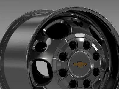 Chevrolet Silverado 2500HD2wd crew 2008 rim 3D model