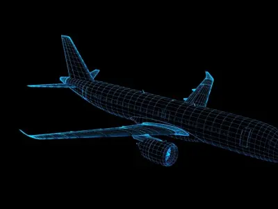 China C919 Aircraft 3D model