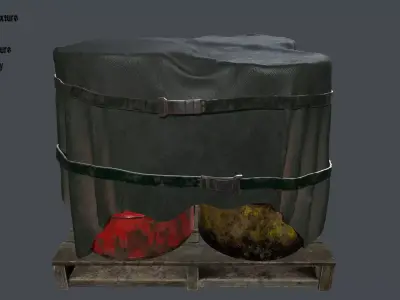 Military Material Low-poly 3D model get