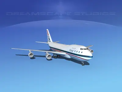 Boeing 747-100 United Airlines 1 3D model