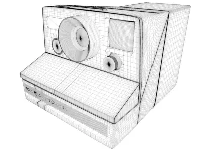 Vintage Polaroid Camera 3D model