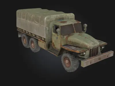 Military Cargo Truck  Rugged Transport for Tactical Operations 3D model