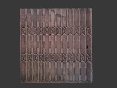 Wrought Iron Gate Scan Low-poly 3D model