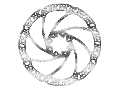 Realistic Bicycle Disc Brake Rotor 3D model