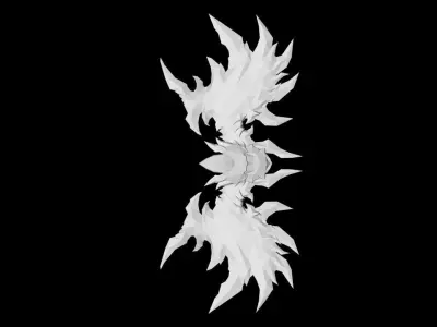 Infernal Bow Low-poly 3D model