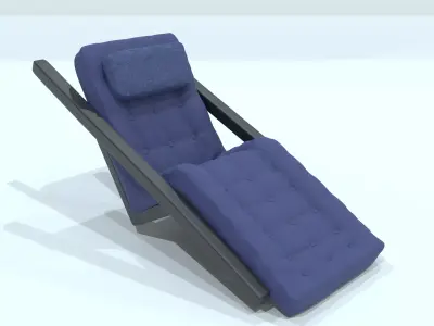 Classic Bistro Chair Low-poly 3D model
