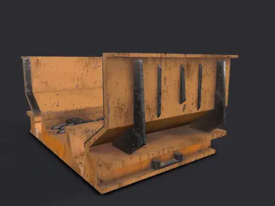 Chain conveyor PBR Low-poly 3D model