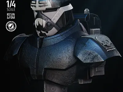 STAR WARS Wrecker Bust Portrait Tested for 3D Printing 3D print model