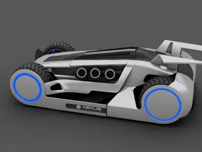 FUTURISTIC RACE CAR Free 3D model by harshavardhan5122009