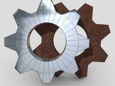 CC0 - Gear Free low-poly 3D model