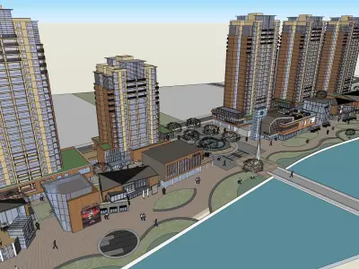 Sketchup Commercial Complex NN3 3D model