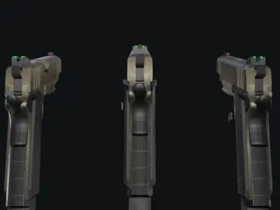 1911  R32 Sandstorm Army Armament 3D model