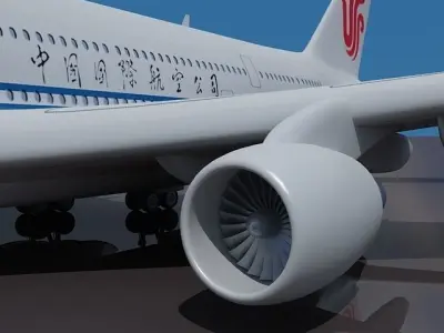 Air China Airbus  3D model