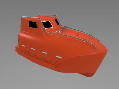 Freefall Lifeboat 3D model purchase