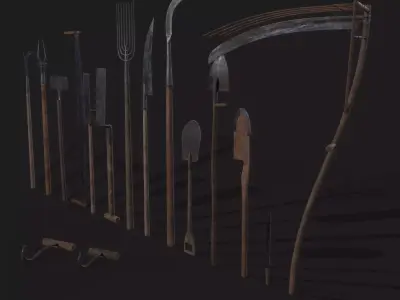15 Medieval Farmers Tools Pack