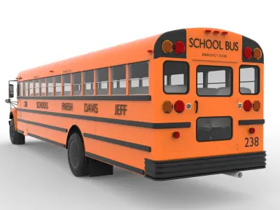 Ward Amtran School Bus 3D model
