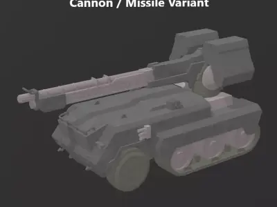 CV-T-020 BAWS Combat Vehicle Model Kit Armored Core 6 3D print model