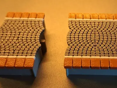 Double Edge Platform Reverse Modules 1-87 FDM color 3D print model