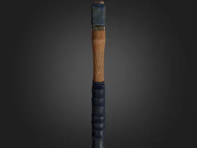 Stylized Game-Ready Axe Low-poly 3D model